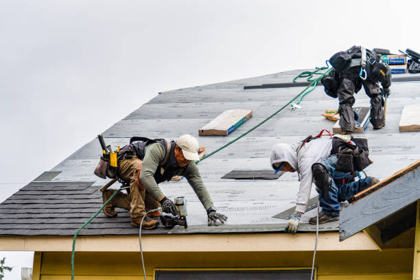 Professional Storm Damage Roof Repair technician working in Wickatunk, NJ